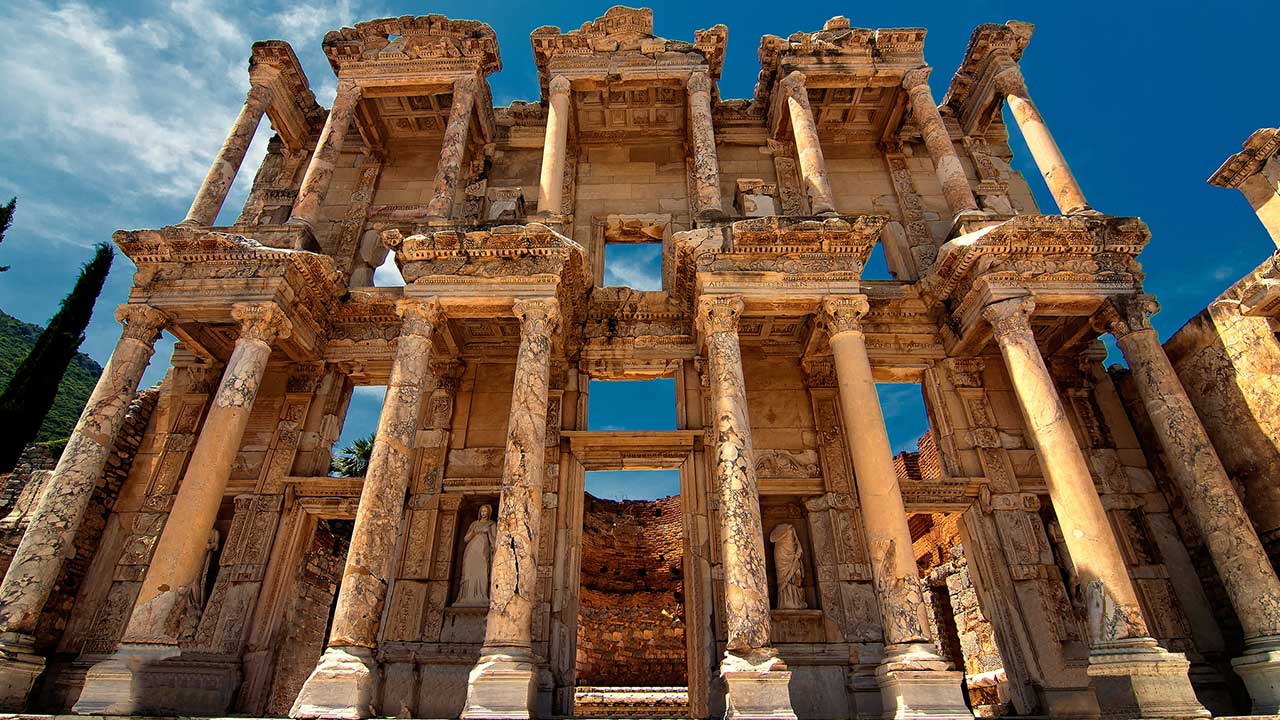 Unesco World Heritage Site Celcus Library Ephesus Turkey