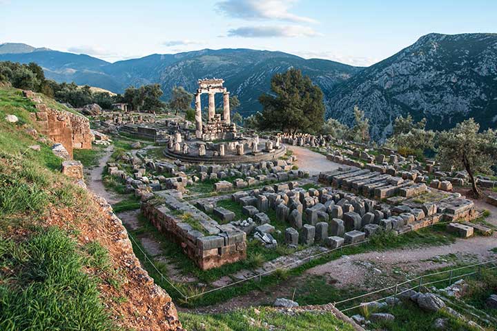 Delphi Tholos Apollo Temple Greece