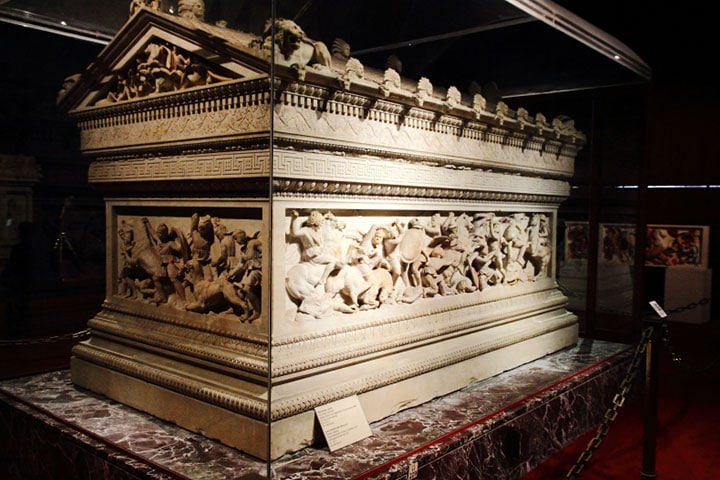 Alexander The Great'S Sarcophagus In Istanbul