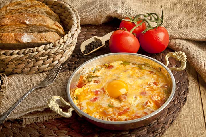 Menemen Turkish Eggs Omelet