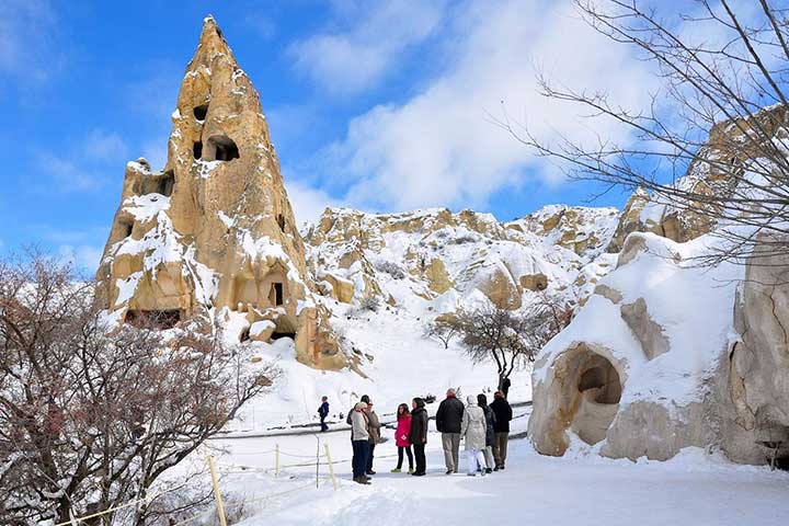 Cappadocia Snow Goreme Open Air Museum